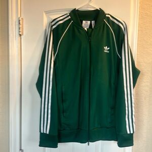 Adidas Originals Superstar Tracksuit Dark Green & WhiteStrips Size Large